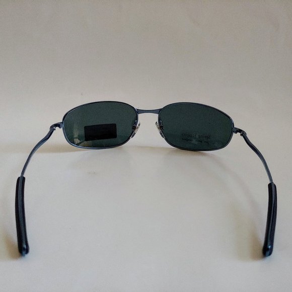 NWT Vintage 90's Rectangle Metal Sports Polarized Sunglass (Met.Blue) - Picture 3 of 4